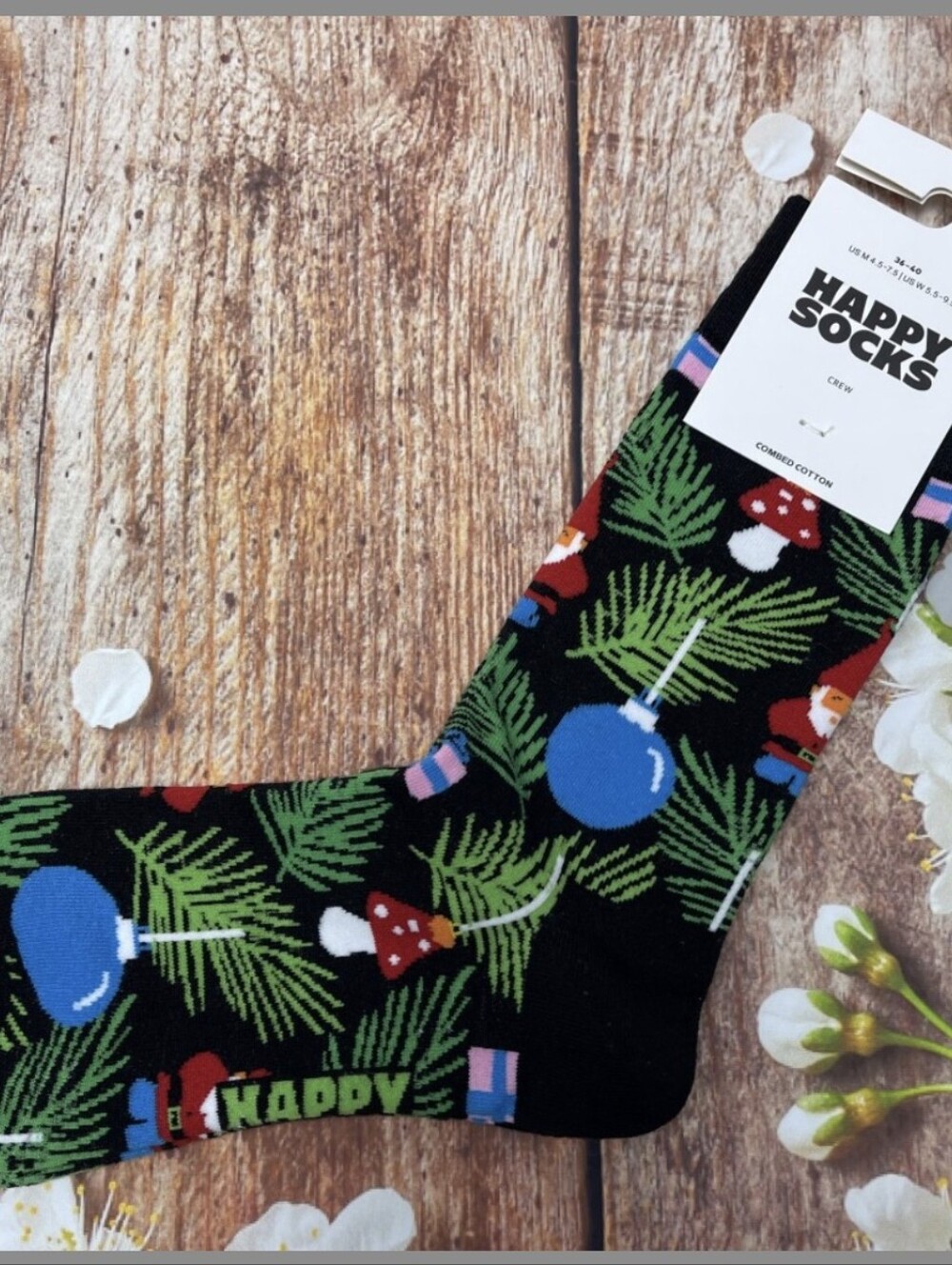 Happy Socks Gnomes & Ornaments Crew Socks